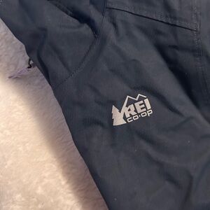 REI Co-op Navy Jacket with purple lining size 8 girls small medium weight